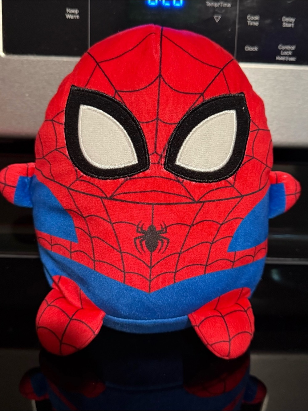 Spidey Plush Toy - Red and Blue Superhero Stuffed Figure rare 8”